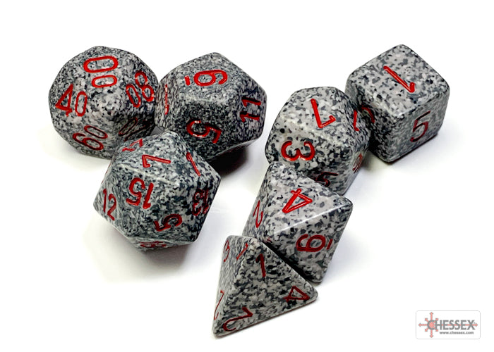 Chessex: Speckled Granite Polyhedral 7-Dice Set