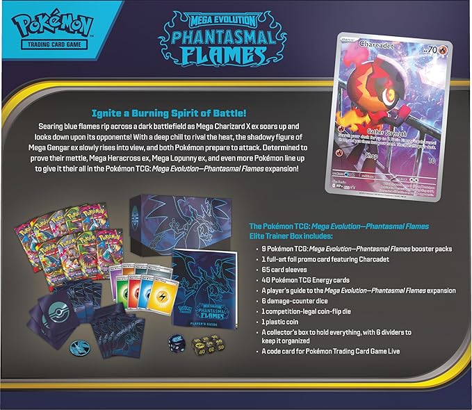 Pokémon TCG: Mega Evolution - Phantasmal Flames Elite Trainer Box
