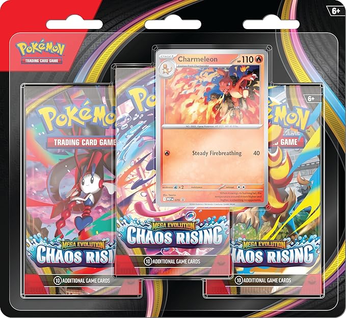 Pokémon TCG: Chaos Rising Three-Booster Blister