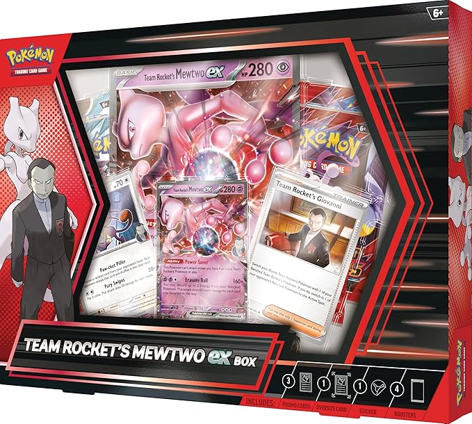 Pokémon TCG: Team Rocket's Mewtwo ex Box