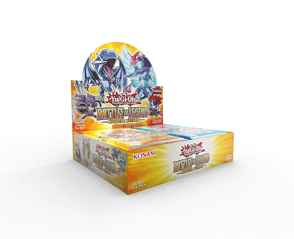 PREVENTA YUGIOH! BATTLE OF LEGEND: MONSTER MAYHEM DISPLAY