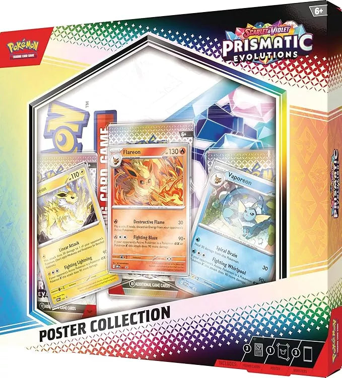 Pokémon TCG: Evoluciones Prismáticas - Colección con Poster