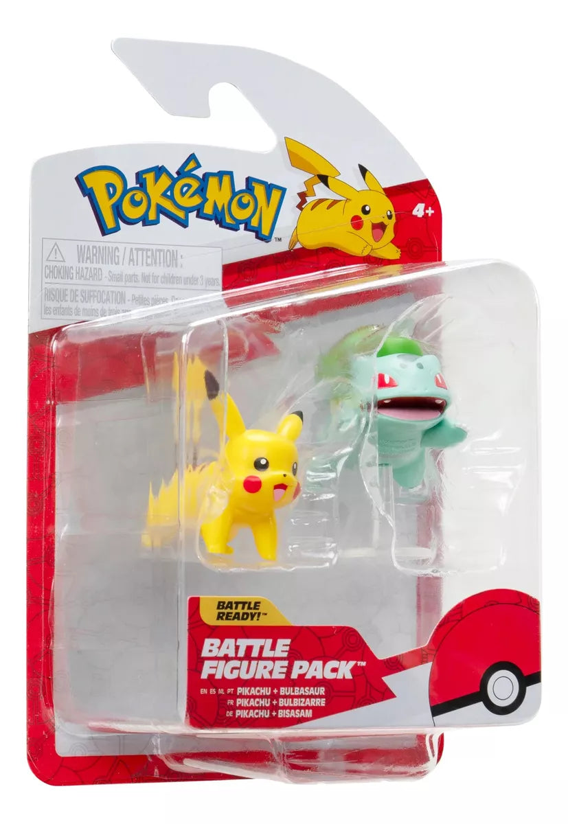 Pokemon: Battle Figura Pack Pikachu - Bulbasaur