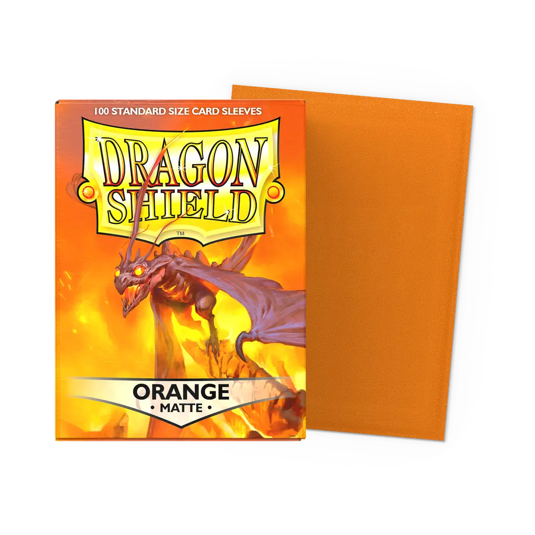 Dragonshield: 100ct Matte Sleeves - Standard Size Orange