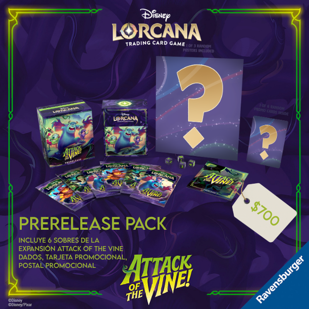 PREVENTA Disney Lorcana: Attack of the Vine! - Prerelease