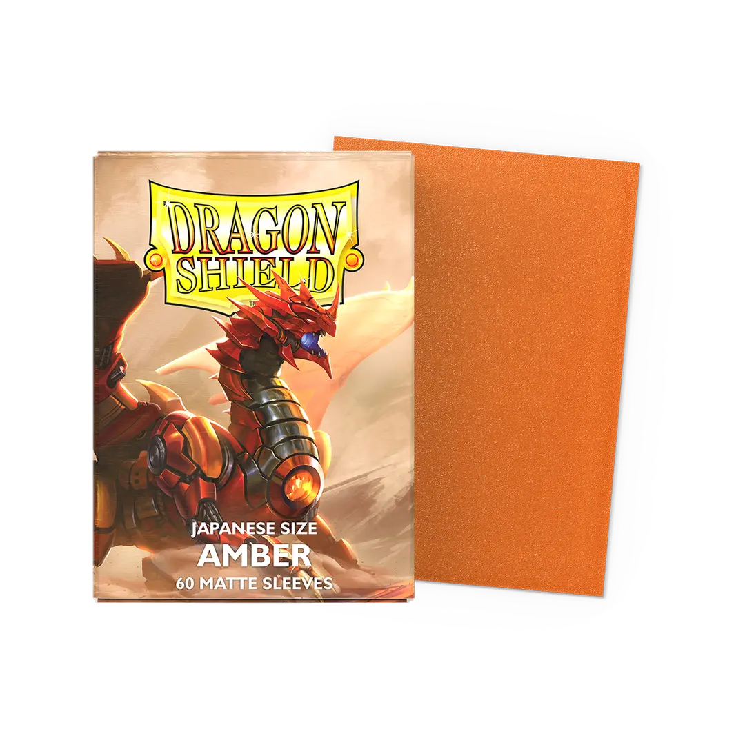 Dragonshield: 60ct Matte Sleeves - Japanese Size Amber