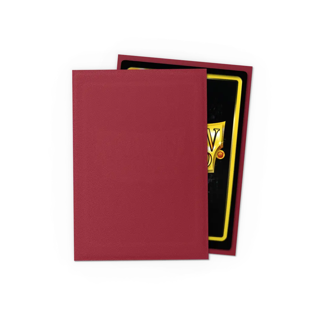 Dragonshield: 60ct Matte Sleeves - Japanese Size Blood Red