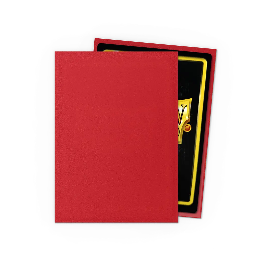 Dragonshield: 100ct Matte Sleeves - Standard Size Crimson