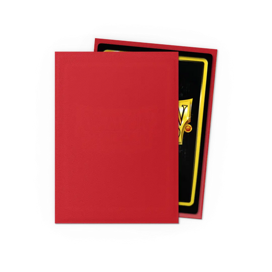 Dragonshield: 100ct Matte Sleeves - Standard Size Crimson
