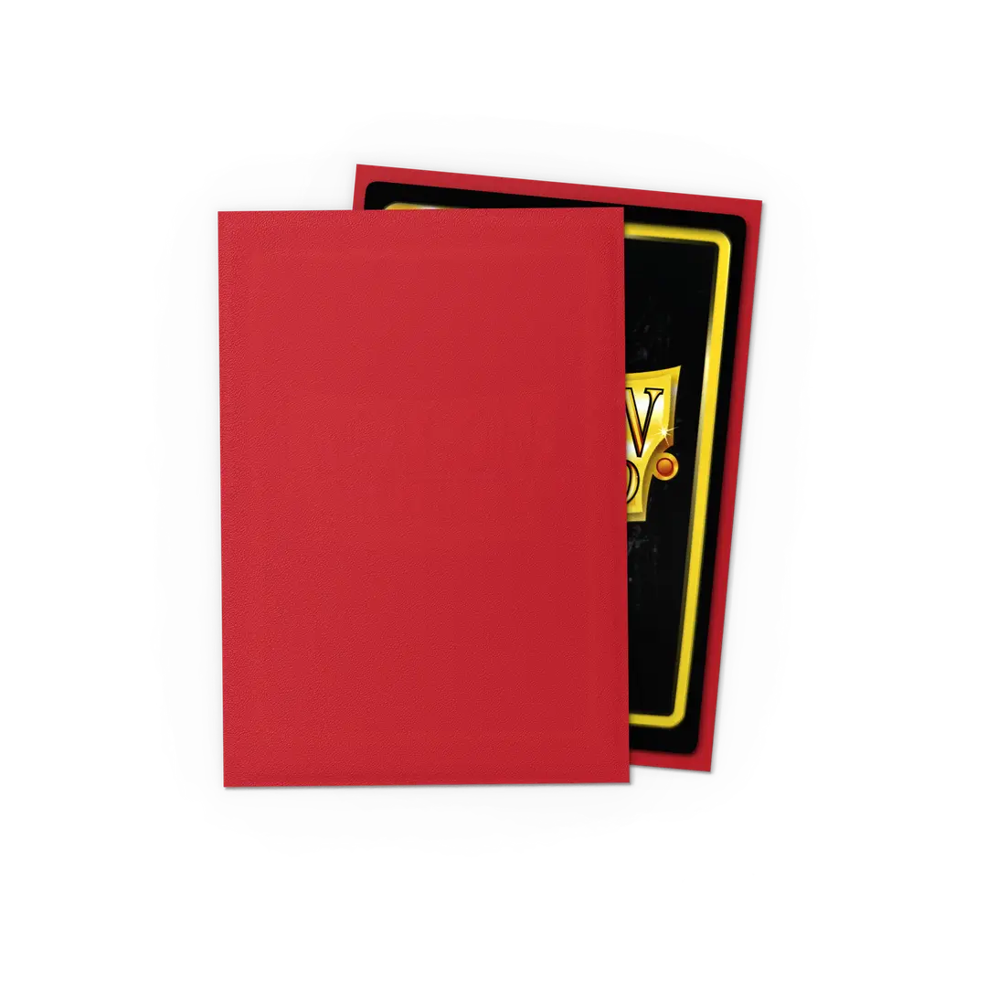 Dragonshield: 60ct Matte Sleeves - Japanese Size Crimson