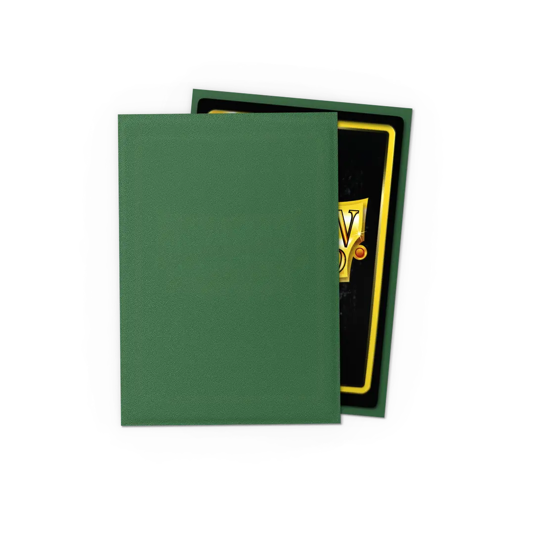 Dragonshield: 60ct Matte Sleeves - Japanese Size Forest Green
