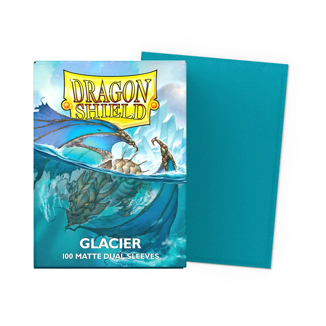 Dragonshield: 100ct Dual Matte Sleeves - Standard Size Glacier
