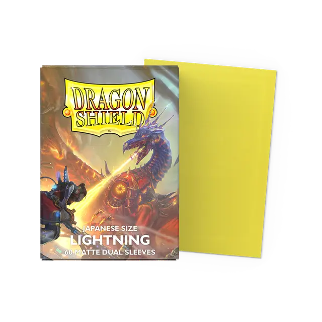 Dragonshield: 60ct Dual Matte Sleeves - Japanese Size Lightning