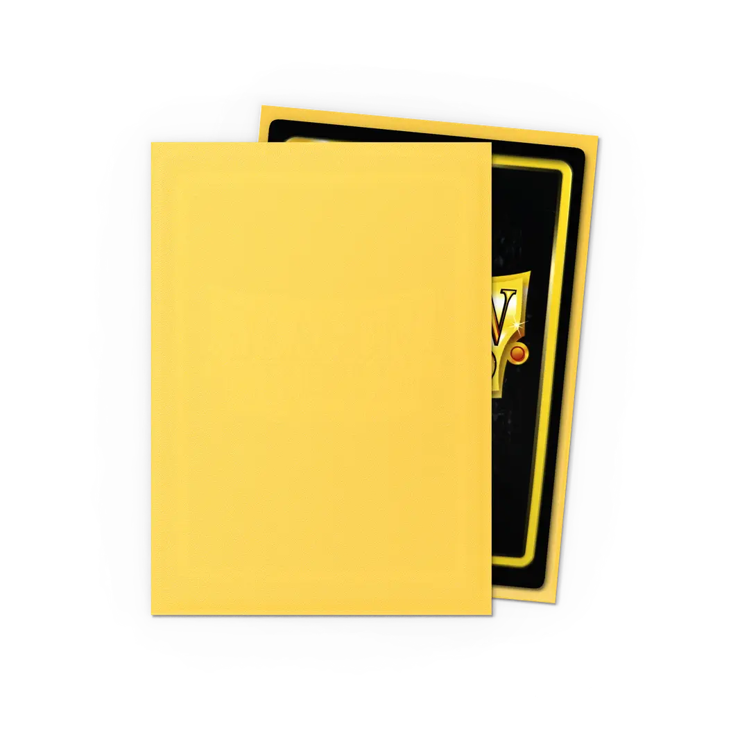 Dragonshield: 100ct Matte Sleeves - Standard Size Yellow