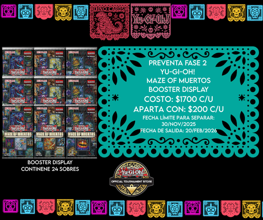 PREVENTA FASE 2 Yu-Gi-Oh! Maze Of Muertos