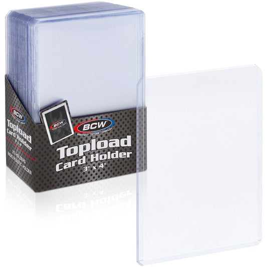 BCW Supplies: 3x4 Topload Card Holder - Standard (25 pz)