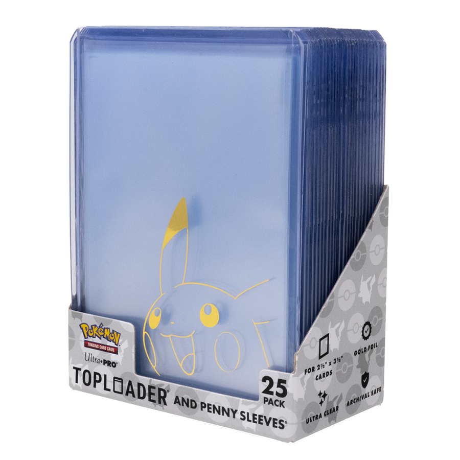Ultra Pro Pikachu TOPLOADER® and PENNY SLEEVES® Combo Pack (25 PACK)