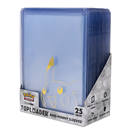 Ultra Pro Pikachu TOPLOADER® and PENNY SLEEVES® Combo Pack (25 PACK)