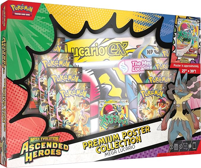 Pokémon TCG: Ascended Heroes - Premium Poster Collection Mega Lucario
