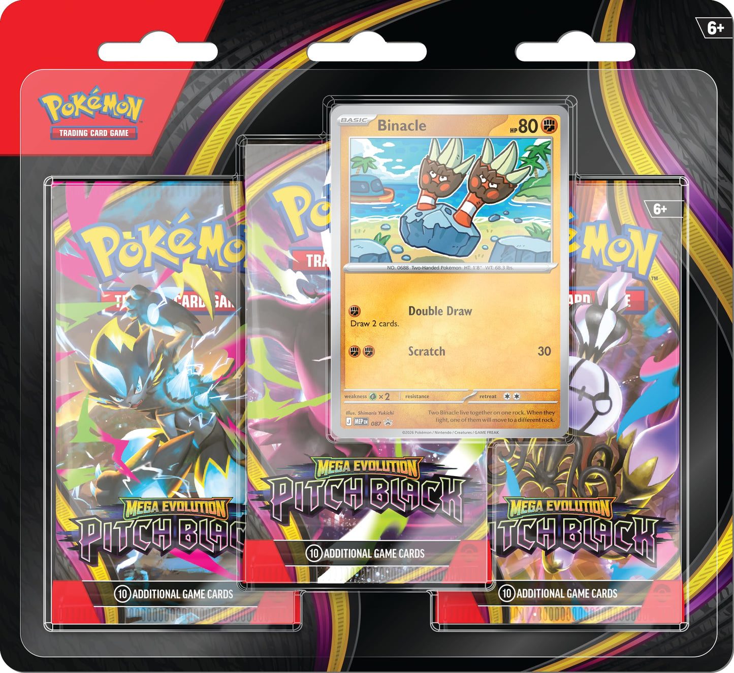 PREVENTA Pokémon TCG: Pitch Black - 3 Booster Blister