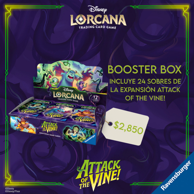 PREVENTA Disney Lorcana: Attack of the Vine! - Booster Box