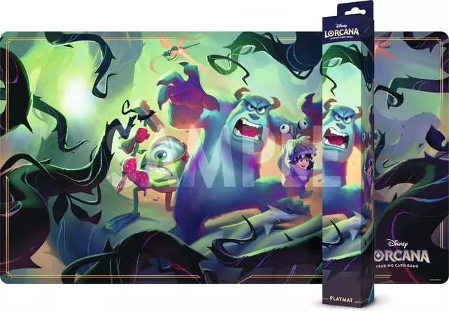 Disney Lorcana: Mike Wazowski, Sulley, and Boo in Attack of the Vine!- Playmat - Playmat