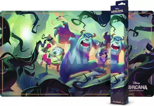 Disney Lorcana: Mike Wazowski, Sulley, and Boo in Attack of the Vine!- Playmat - Playmat