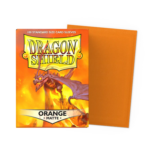 Dragonshield: 100ct Matte Sleeves - Standard Size Orange