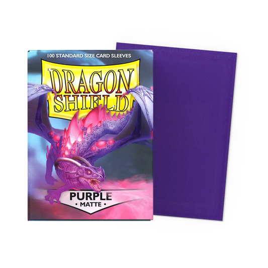 Dragonshield: 100ct Matte Sleeves - Standard Size Purple