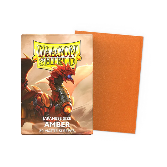 Dragonshield: 60ct Matte Sleeves - Japanese Size Amber