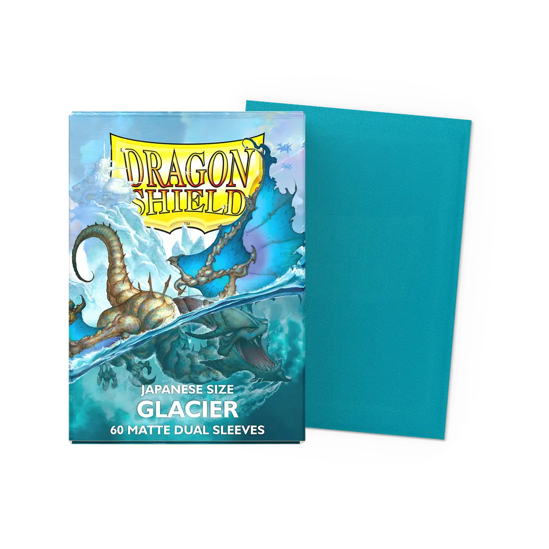 Dragonshield: 60ct Dual Matte Sleeves - Japanese Size  Glacier