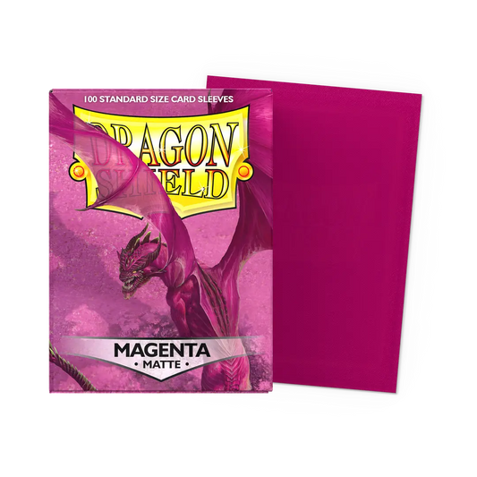 Dragonshield: 100ct Matte Sleeves - Standard Size Magenta