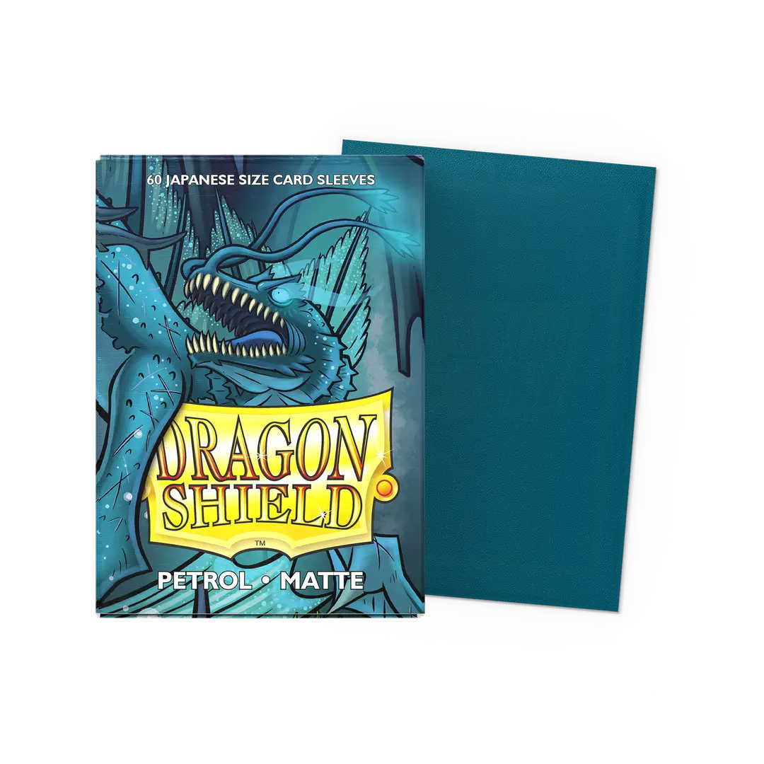 Dragonshield: 60ct Matte Sleeves - Japanese Size Petrol