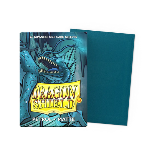 Dragonshield: 60ct Matte Sleeves - Japanese Size Petrol