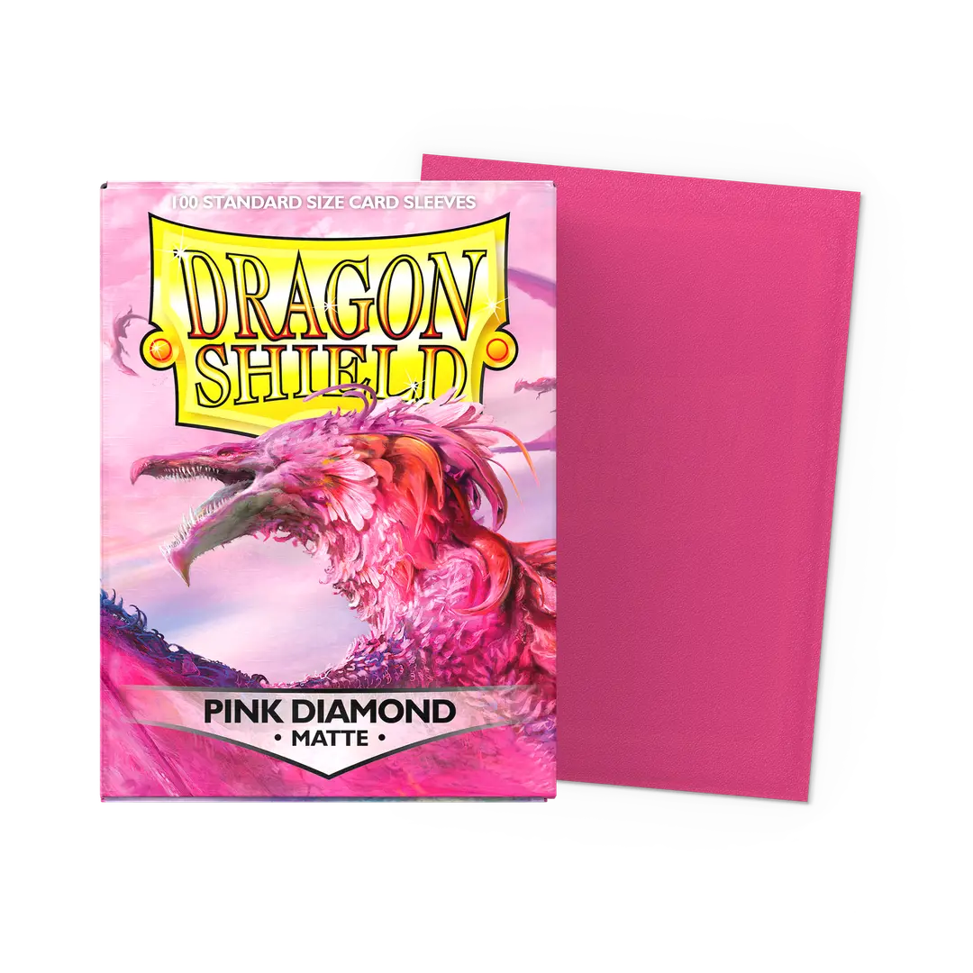 Dragonshield: 100ct Matte Sleeves - Standard Size Pink Diamond
