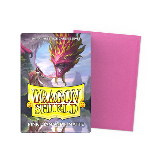 Dragonshield: 60ct Matte Sleeves - Japanese Size Pink Diamond